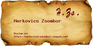 Herkovics Zsombor névjegykártya